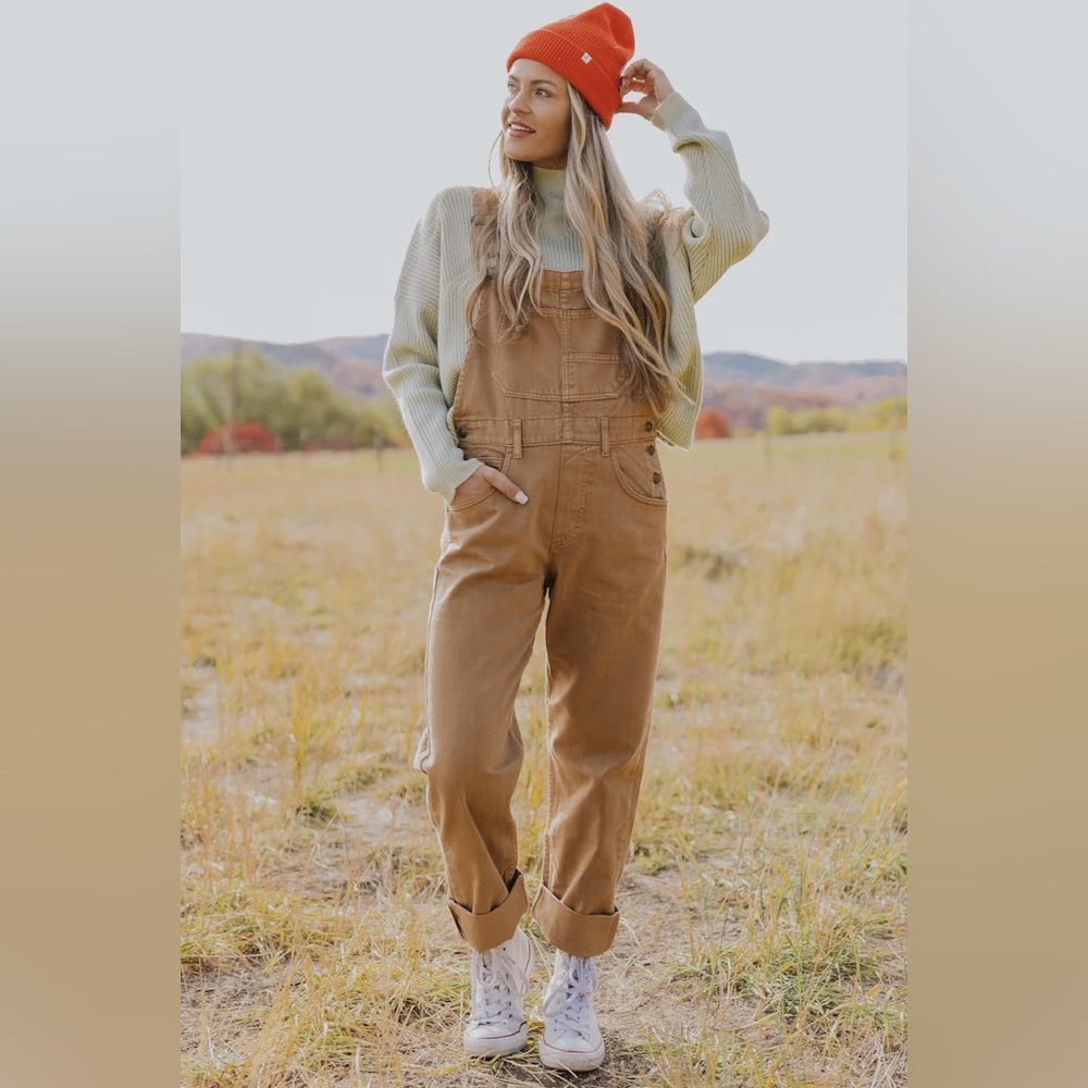 NWT We The Free “Ziggy” denim overalls size S